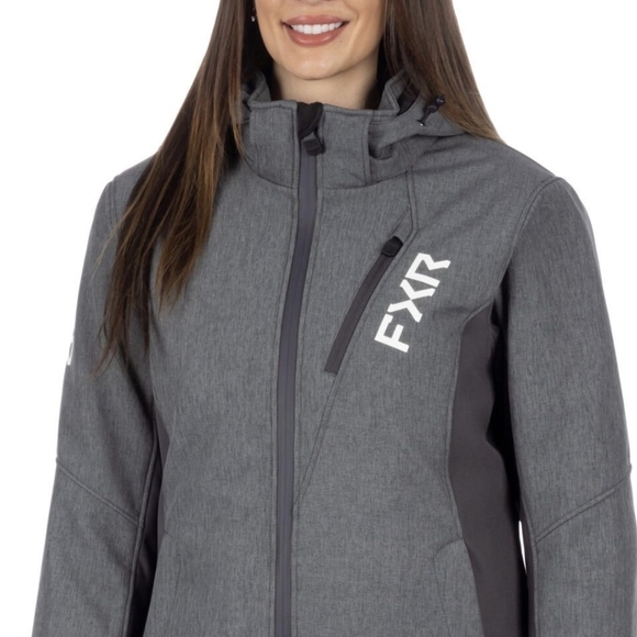 FXR Women's Vertical Pro Insulated Softshell Jacket, gray & black women'… - Picture 10 of 15